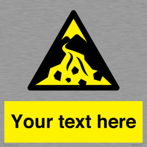Custom Warning: Debris flow zone